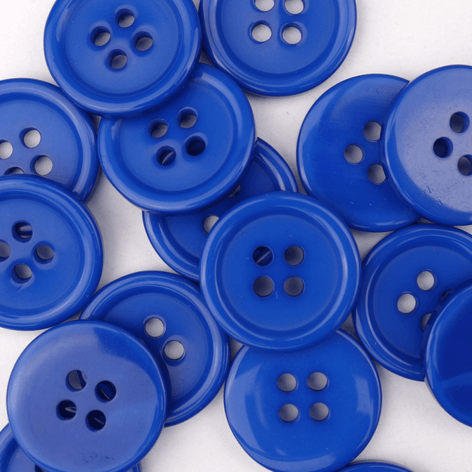 Hovedbilde Roma Kongeblå - 18 mm Resin Knapp