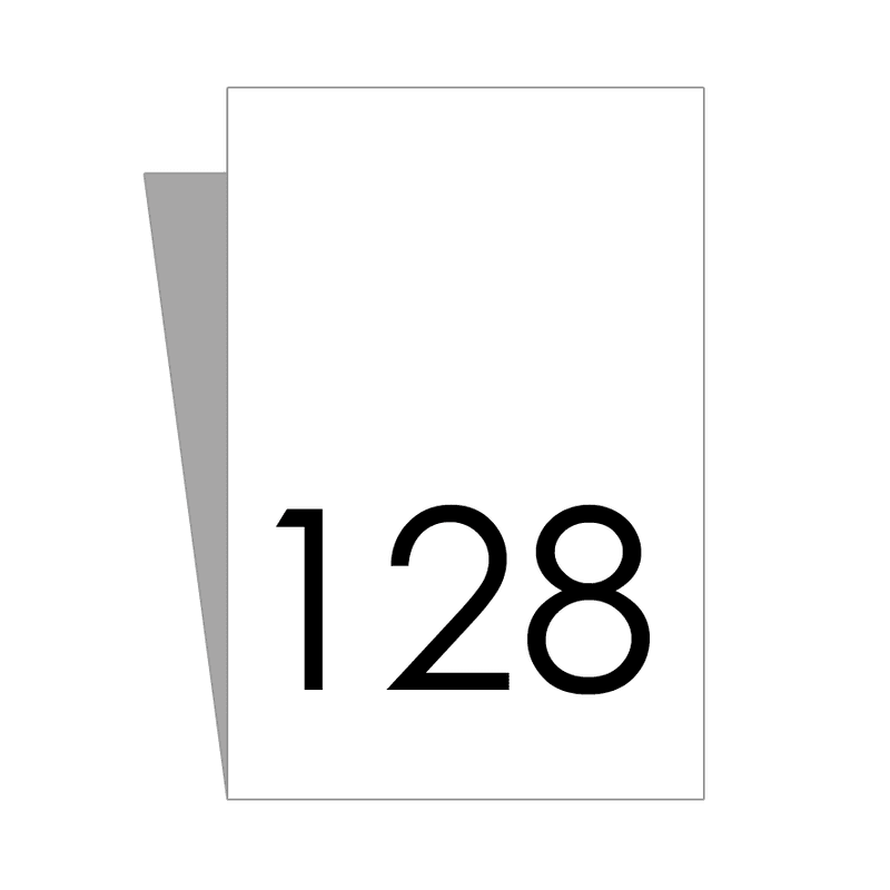 Hvit Størrelseslapp - 20 stk