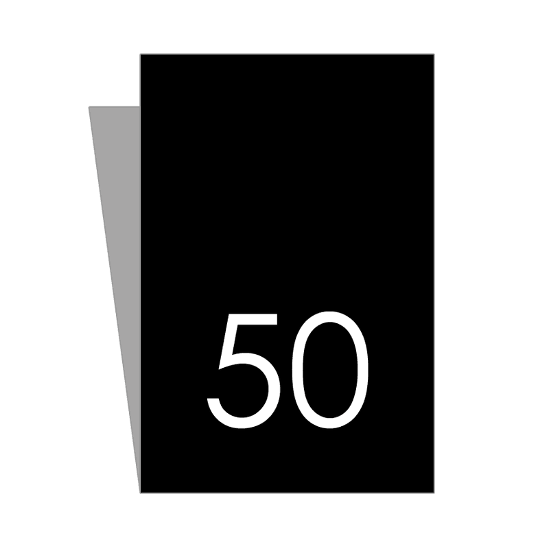 Sort Størrelseslapp - 20 stk