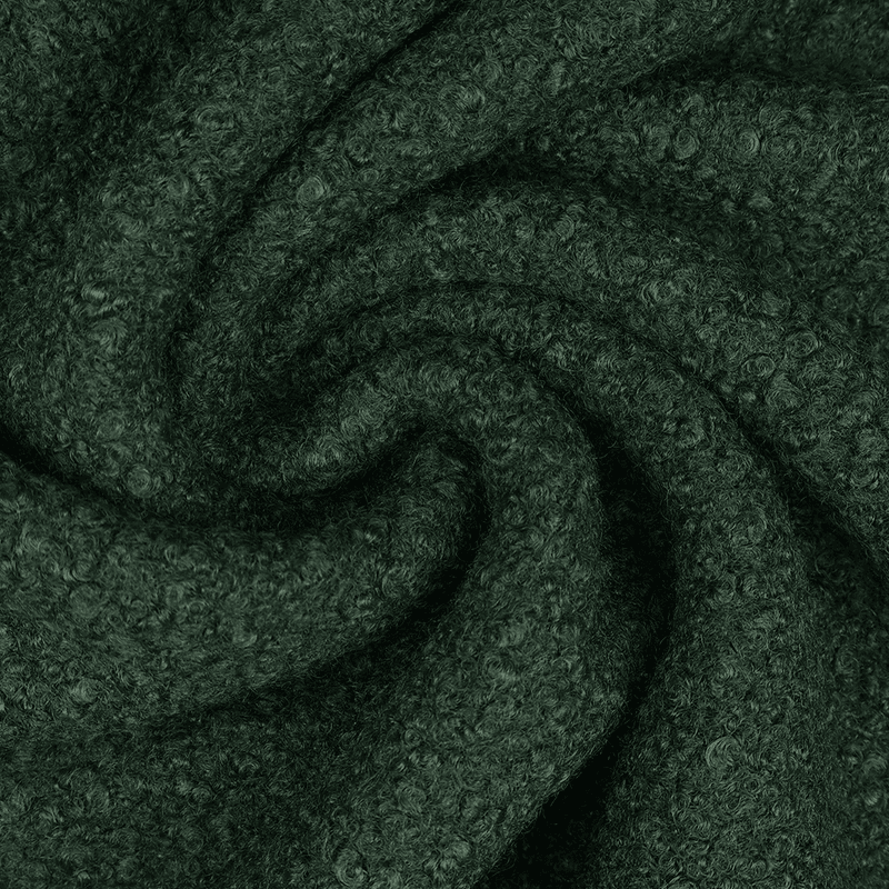 Skogsgrønn - Wooly Boucle