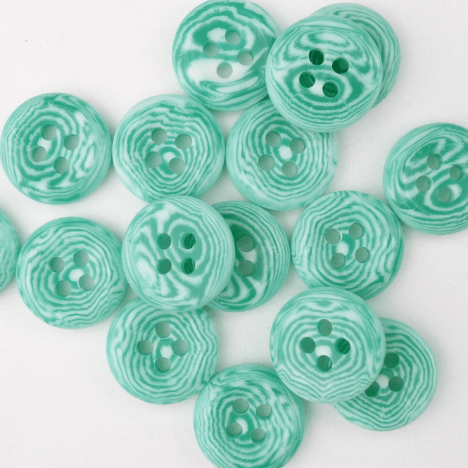 Hovedbilde Marble Grønn - 12 mm Resin Knapp