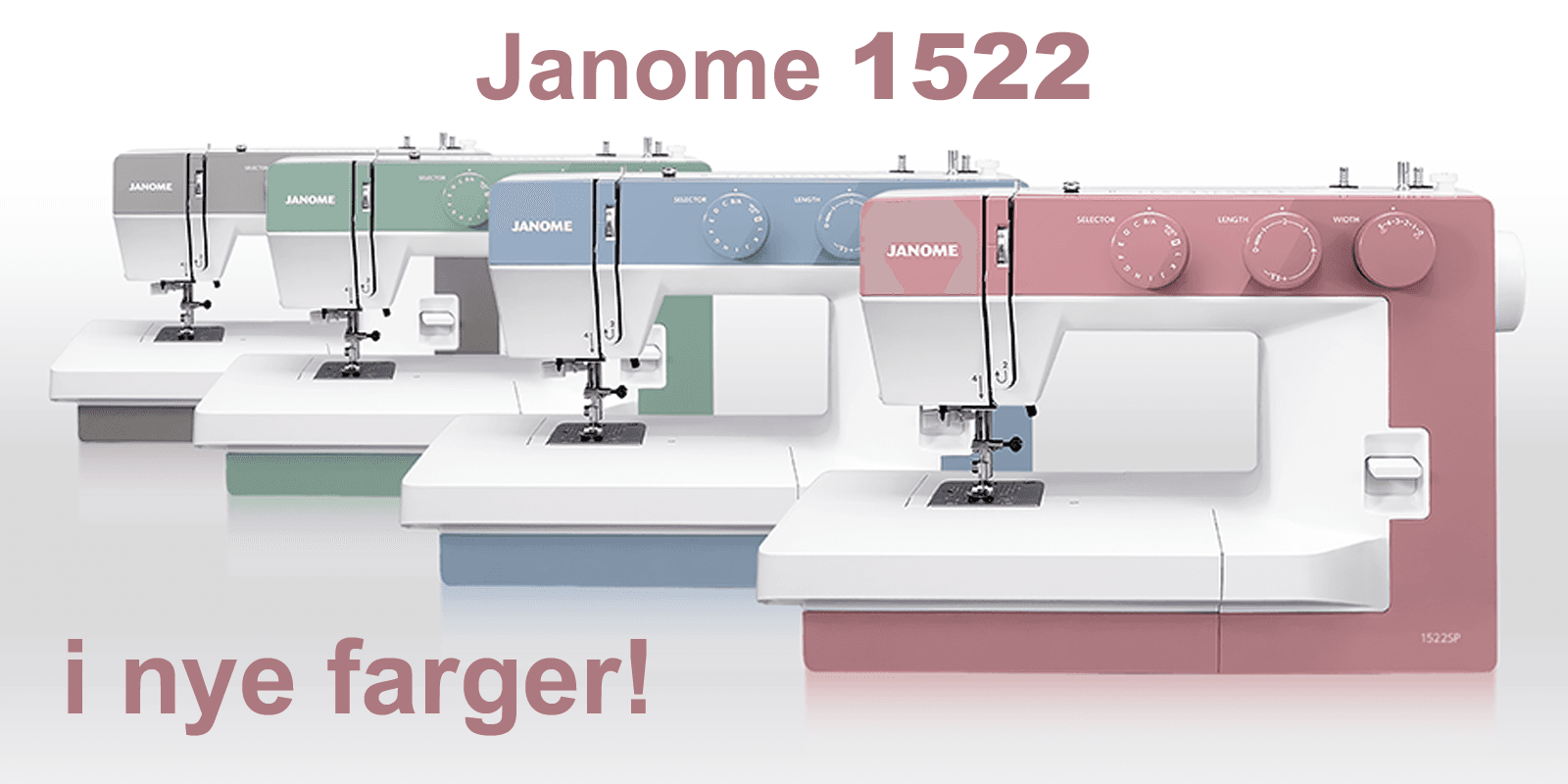 Janome 1522 mekanisk symaskin til bare 3995,-