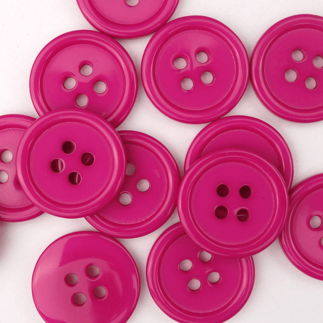 Hovedbilde Roma Mørk Rosa - 18 mm Resin Knapp