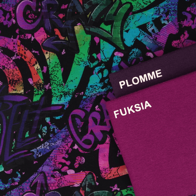 Graffiti Street Style Fuksia - Jersey