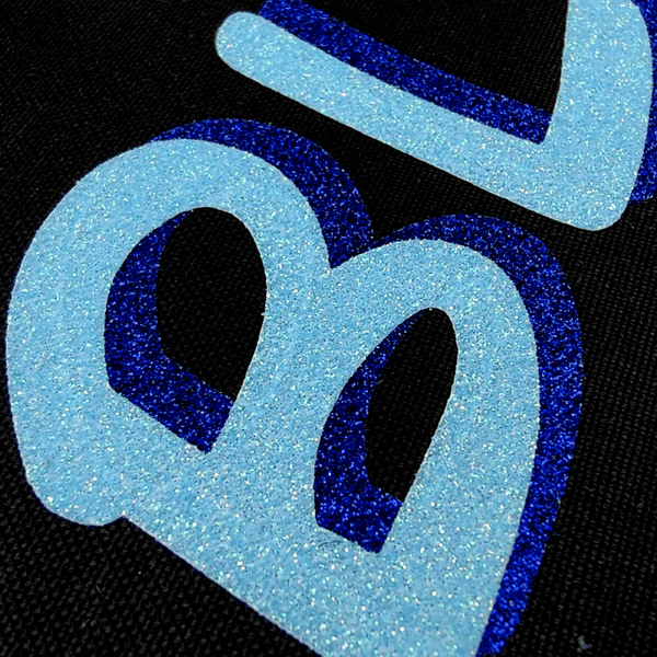 HTV Bling-Bling Star Kongeblå 30x50cm (Chemica)