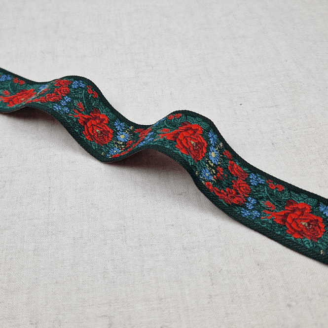 Hovedbilde Mabel Grønn - Pyntebånd 33 mm