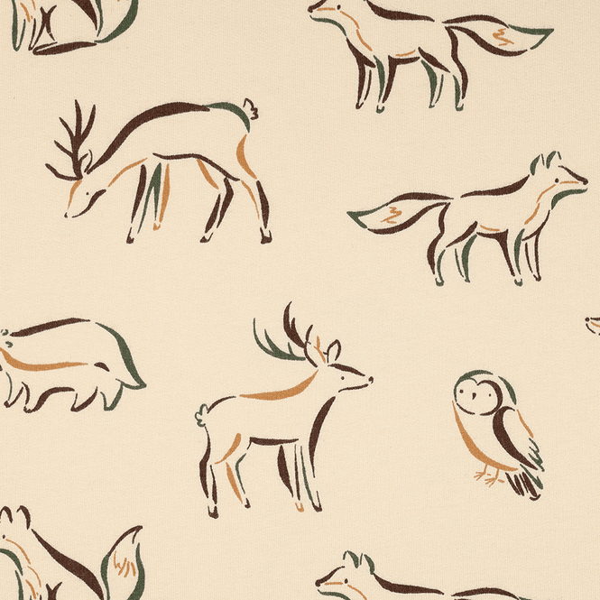 Hovedbilde Forest Animals Creme - Isoli
