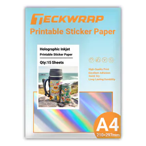 Hovedbilde TeckWrap Printable Holographic Sticker Paper A4 15pk