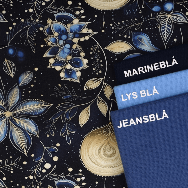 Glam Blue Christmas - French Terry