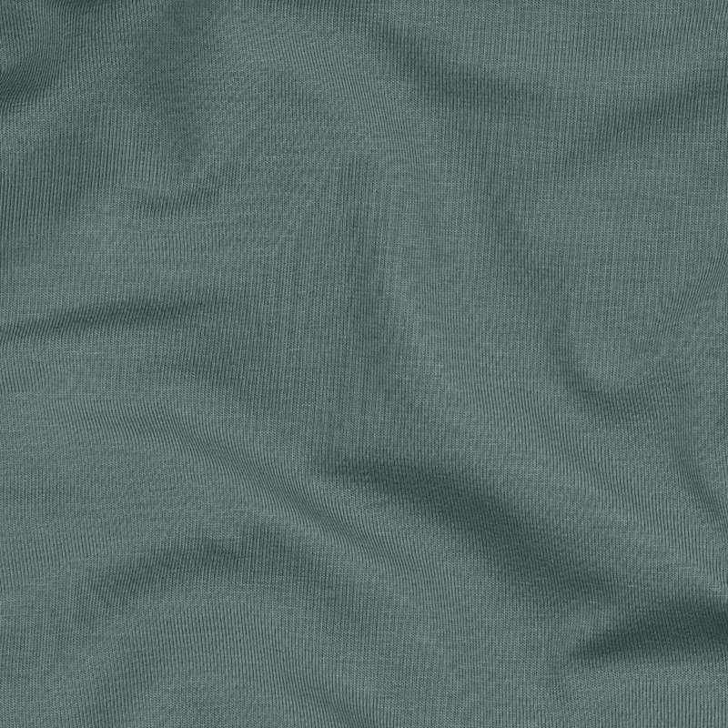 Mørk Støvet Mint - French Terry