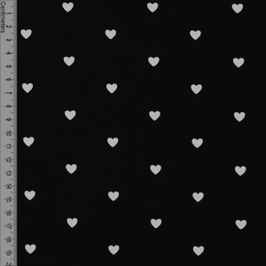 Hovedbilde Happy Heart Sort - Fast Bomull