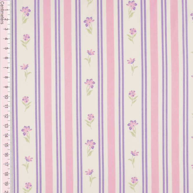 Hovedbilde Stripeblomst Lavendel - Fast Bomull