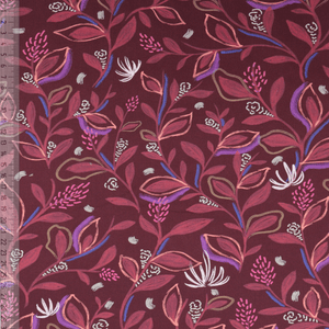 Hovedbilde Leaf Breeze Bordeaux - Fast Bomull