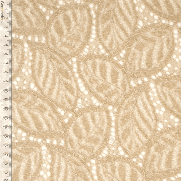 Beige Chenille Lace - Blondestoff